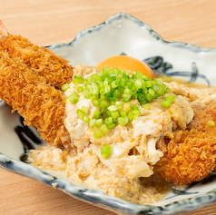 海老フライの卵とじ