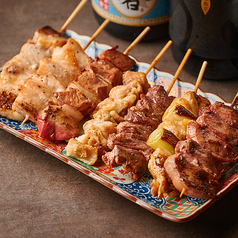 豚鳥串7点盛り