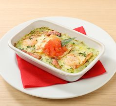 海老のバジルクリームグラタン