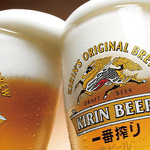単品飲み放題有のお店★一番搾りが飲み放題で会社帰りの飲み会にもオススメ！串焼きと一緒にどうぞ♪