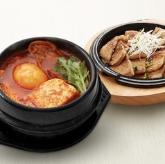 スンドゥブ+サムギョプサルセット