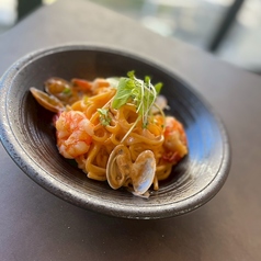 海鮮クリームパスタ