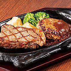 サーロインステーキ150ｇ＆ハンバーグ
