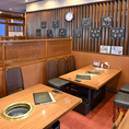 お使いいただきやすいテーブル席でグループ利用にも◎