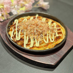 春キャベツの鉄板お好み焼き