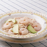 【たらこ系代表】海老とアボガドのたらこソースは税抜)相性抜群の海老&アボガドをたらこソースで仕上げました！