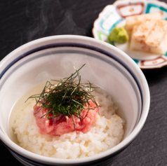 まぐろ茶づけ（くるみしょうゆ漬け）