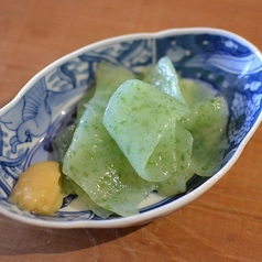 さしみこんにゃく ~柚子味噌添え~
