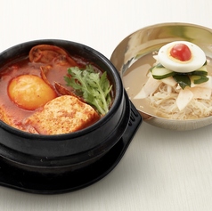 スンドゥブ+ハーフ冷麺セット