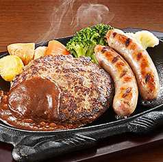 《牛100％》ハンバーグ＆ソーセージ