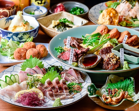 【贅沢宴会！接待に人気】肉も魚も堪能！豪華プレミアム６０００円コース（飲放付）