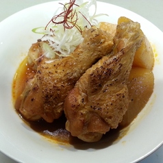 ピリ辛手羽大根