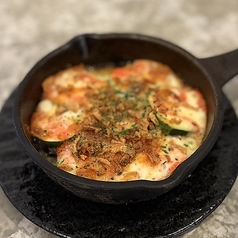 ズッキーニの明太チーズ焼き