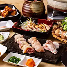 地鶏焼肉と水炊き鍋鶏kei ケイのコース写真
