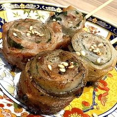 豚ばら大葉巻き串