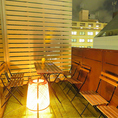 雰囲気抜群のテラスと店内♪夜風を感じられます！