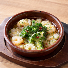 小海老とブロッコリーのアヒージョ