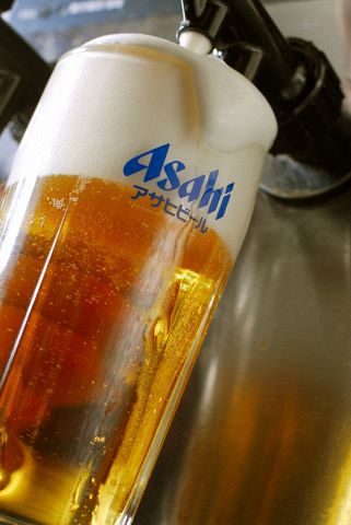 ビールは入れ方で味が変わる。当店は美味いビールをご提供します
