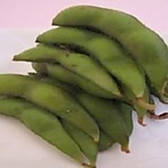 ジャスミン茶風味の枝豆/干し豆腐と胡瓜の葱油和え