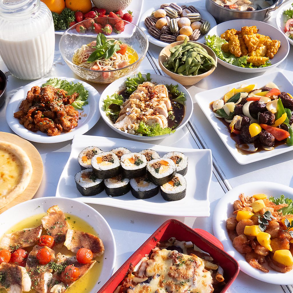 豊富なメニューを日替わりでご用意◎開放感あふれるビアガーデンでワイワイ楽しいひとときを♪