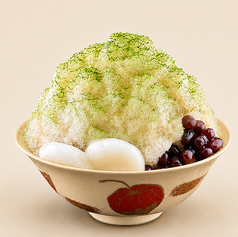 和三盆と抹茶のかき氷
