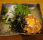 新鮮なささみの炙りユッケ！鮮度と味付け共に間違い無し！