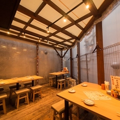 テラス席、4名様×2卓,6名様×1卓ございます♪また、テラス席では最大14名様までの貸切も可能となっております！