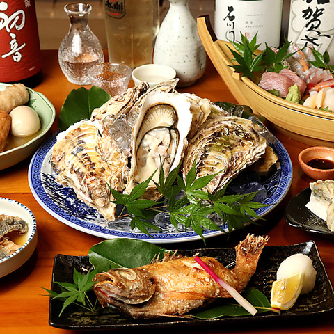 季節の魚介 金沢港直送鮮魚毎日入荷中！鮮度抜群の魚料理を心ゆくまで満喫！