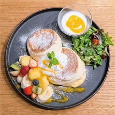 スフレパンケーキセット(フルーツ)