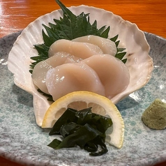 貝柱造り/アオリイカ造り