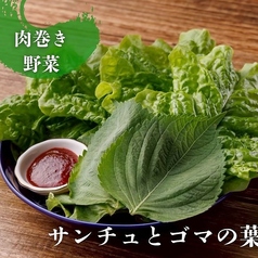 サンチュとゴマの葉