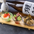 料理メニュー写真&nbsp;酒肴の三種盛り合わせ