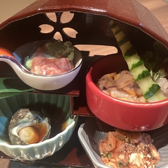 本日のアテ盛り4種