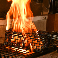 【土佐備長炭を使用したかご焼きは格別★】