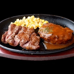 ビーフハンバーグステーキ & Jr.ステーキ