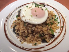 茄子とひき肉のオイスターソースピラフ