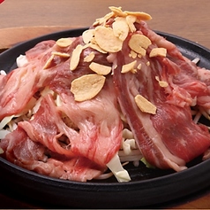 国産黒毛牛スライス鉄板