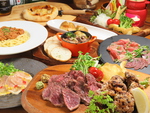 ◎肉バルコース全9品3500円！！＋1000円で120分飲み放題付きにも出来ます！