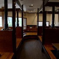 【ファミリーに最適】掘りごたつ席・無料駐車場完備