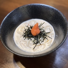 明太クリームうどん