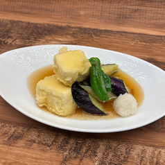 茄子と豆腐の揚げ出し