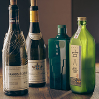 日本酒、焼酎は他ではなかなか味わえないラインナップ