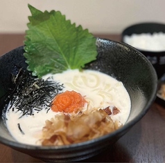 和風明太クリームうどん ご飯付
