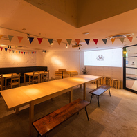 団体様利用を想定した店内は大小宴会様々にご対応！