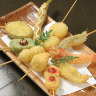 種類豊富な本格串揚げ