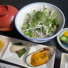 いわしの漬け丼定食