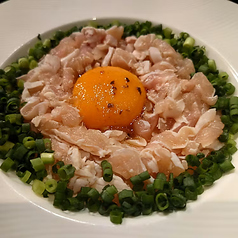 鶏ささみのユッケ