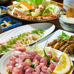 せせりと鶏皮のキムチ鍋セット2時間飲み放題付きコースの写真