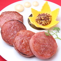 料理メニュー写真&nbsp;雲仙ハムの炙り極粒マスタードを添えて