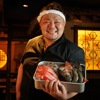 産地直送の鮮度抜群な魚介をふんだんに使用したお創り。